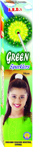 15CM GREEN SPARKLERS